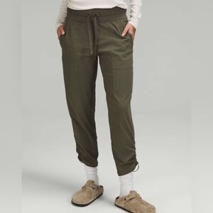 Lululemon dance studio mid rise cropped pants army green size 4